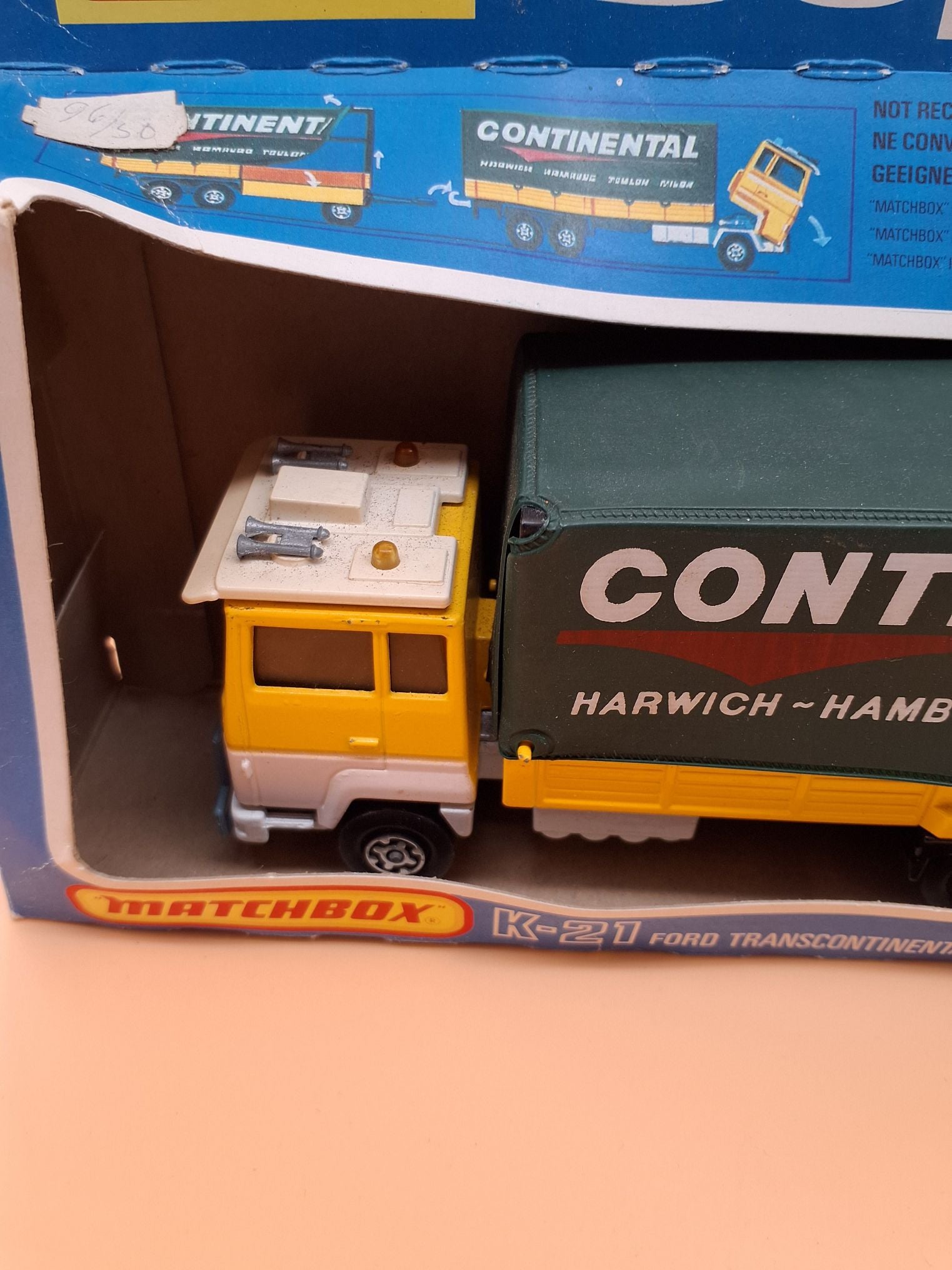 Lastbil med anhænger. Matchbox Superkings